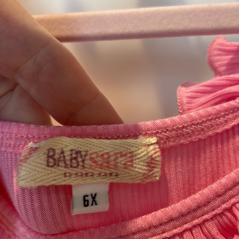 Baby Sara Girls' Pink Star Sequin Tulle Dress - Picture 2 of 7